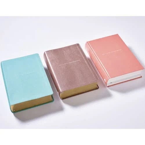Biblia Ama a Dios Grandemente NBLA Tapa Flexible Oro Rosa PERSONALIZADA con Nombre + Tabs